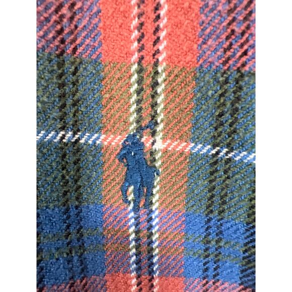 VTG Ralph Lauren Men's Blaire Chamois Flannel Button Down L/S Plaid Shirt  Sz L - Picture 9 of 10